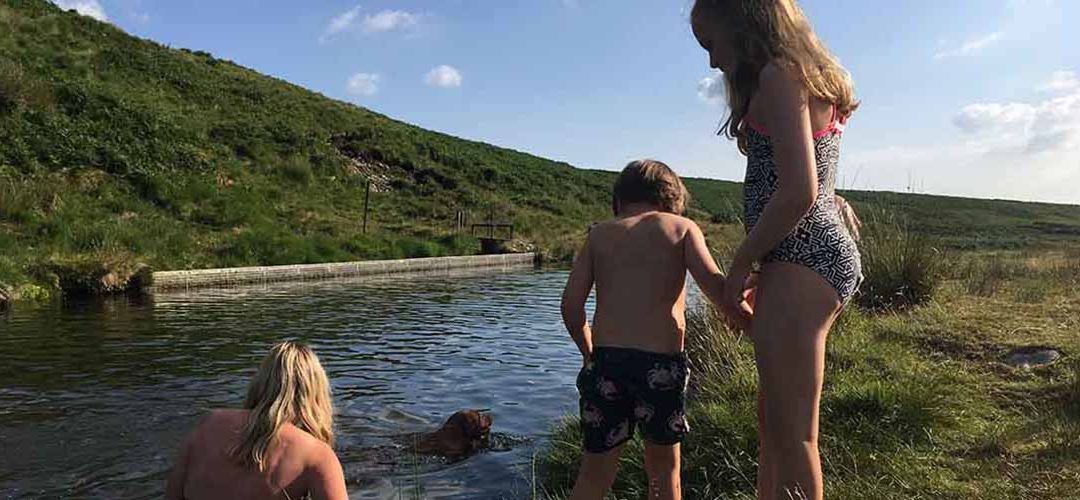 Wild swimming is the perfect way to cool off !