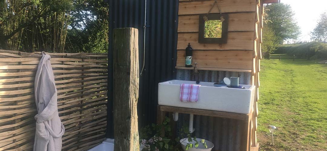 New Outdoor Shower For Great Links Yurt