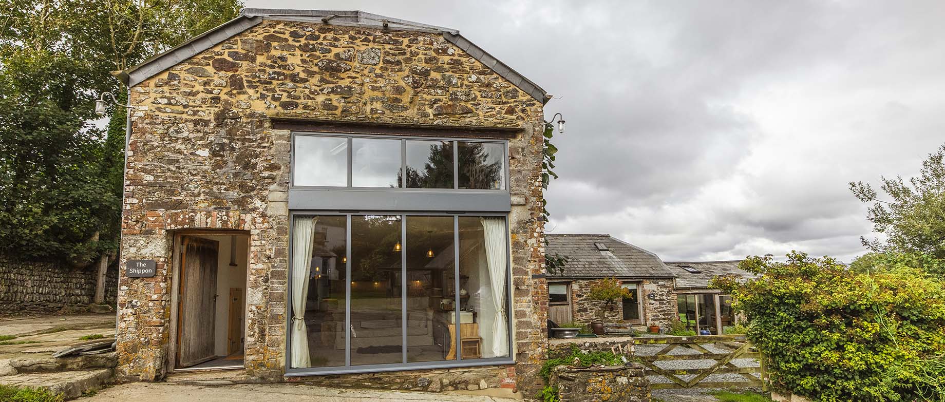 The outside of the newly renovated Shippon Barn